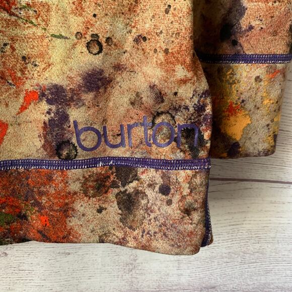 Burton Dryride Base Layer Tan Colorful Splotchy Long Sleeve Shirt Size Large - Picture 5 of 15